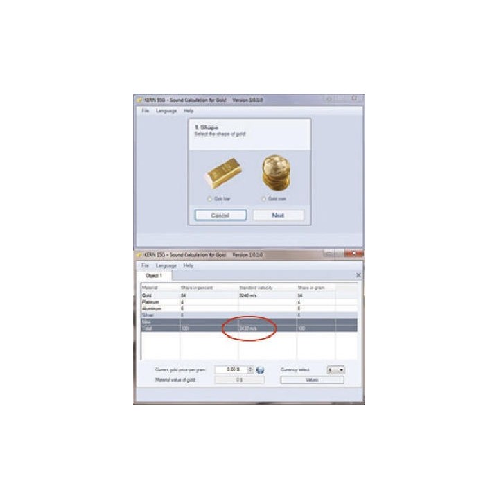 Comprobador de oro SAUTER TN GOLD 80