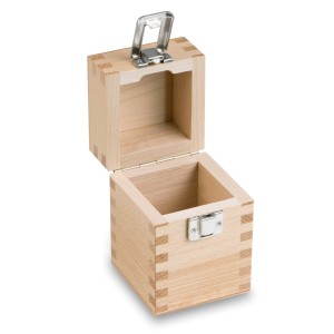 Caja de madera para pesas de calibración