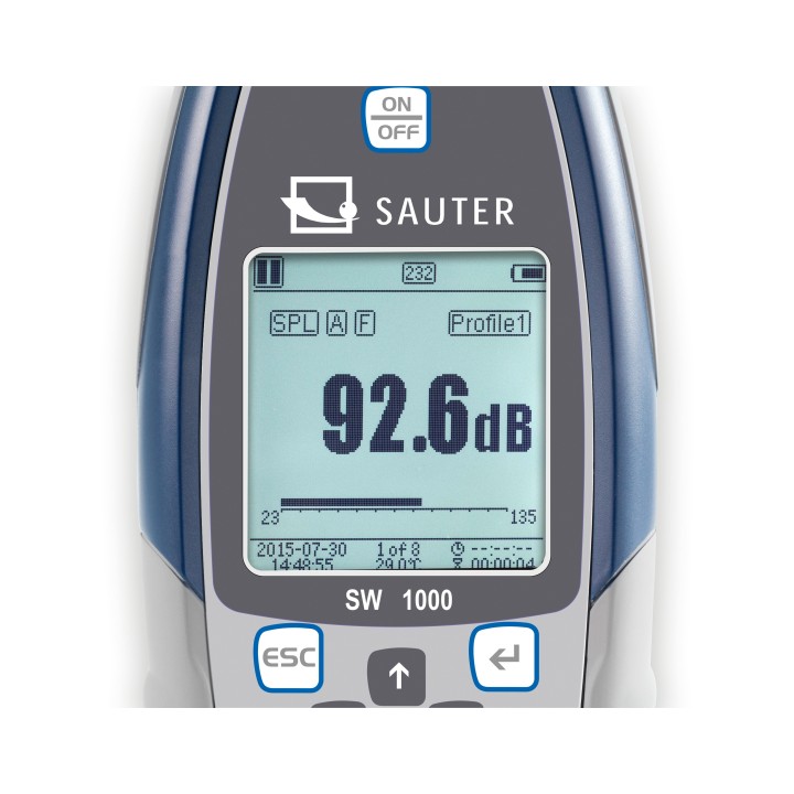 Sonómetro profesional SAUTER SW 1000