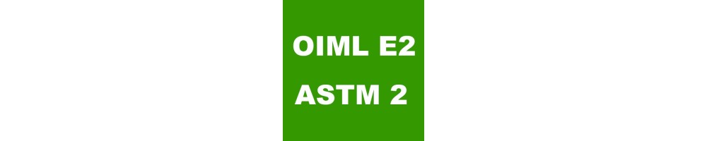 Pesas individuales de alta precisión para la clase OIML E2