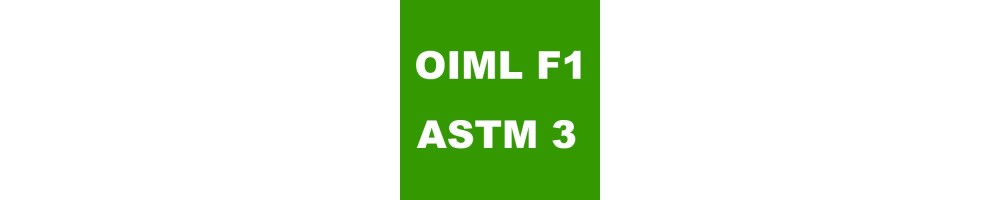 Pesas individuales de alta precisión para la clase OIML F1