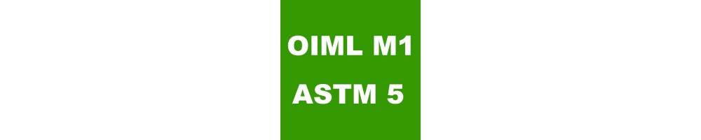 Pesas de precisión simple para la clase OIML M1