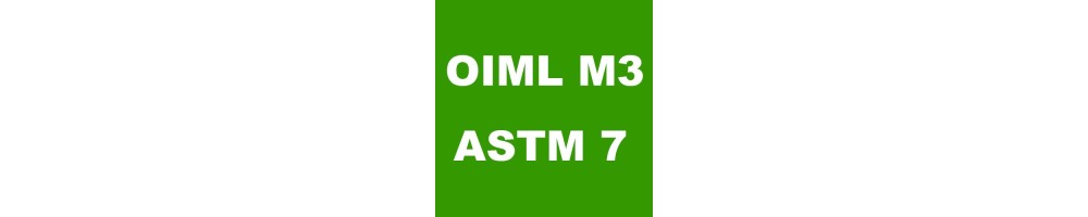 Pesas de precisión simple para clase OIML M3