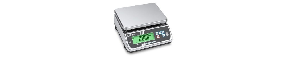 Balanza de mesa KERN FXN clase de protección IP68